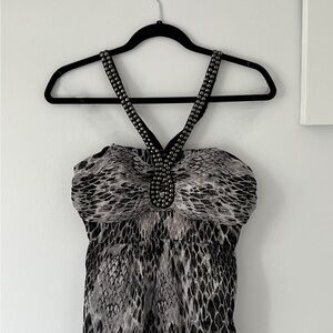 Le Chateau 90’s reptile patterened dress